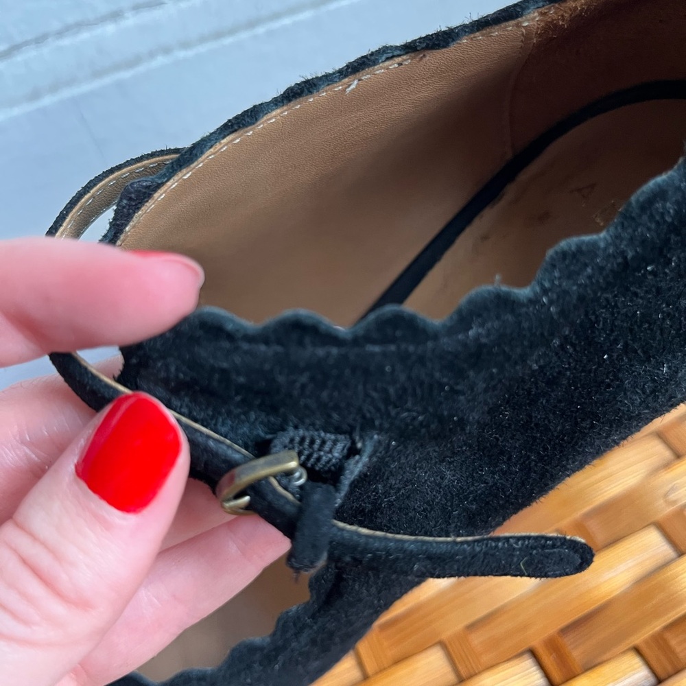 Aerin Mary Jane black suede heels 7.5 - Picture 14 of 14